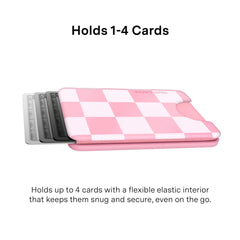Pink Vibe Checkered Magsafe Wallet