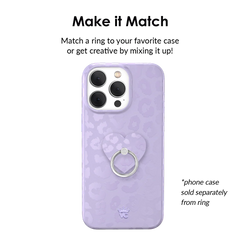 Lilac Leopard Phone Ring