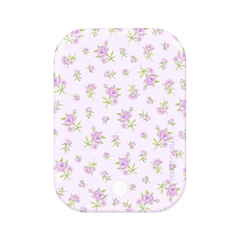 Dainty Lilac Floral Portable MagSafe Charger Power Pack