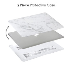 White Marble MacBook Case