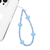 Blue Heart Phone Charm