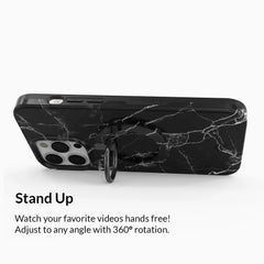 Black Marble MagSafe Grip Ring
