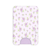 Dainty Lilac Floral MagSafe Wallet