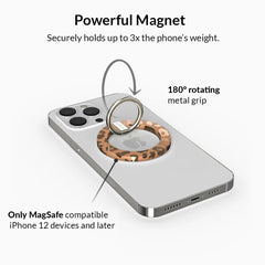 Bronze Chrome Leopard MagSafe Grip Ring