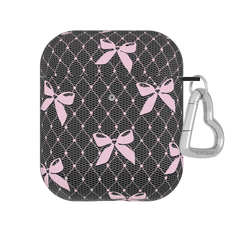 Lacy Pink Bows AirPod Case