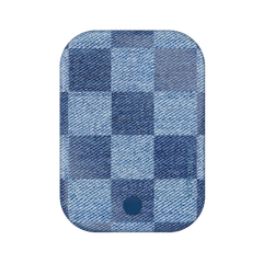 Denim Vibe Checkered Portable MagSafe Charger Power Pack