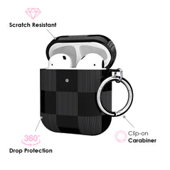 Noir Vibe Checkered AirPod Case