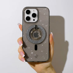 Grey Stardust Glitter MagSafe Grip Ring
