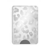 Silver Chrome Leopard MagSafe Wallet