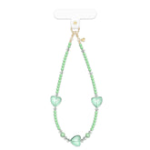 Green Heart Phone Charm