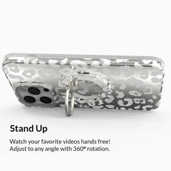 Chrome Leopard MagSafe Grip Ring