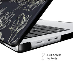 Floral Rose Gold MacBook Case