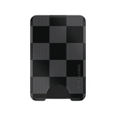 Noir Vibe Checkered Magsafe Wallet