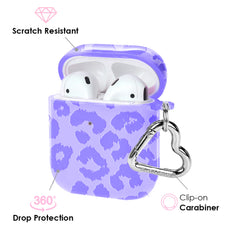 Electric Purple Leopard AirPod Case