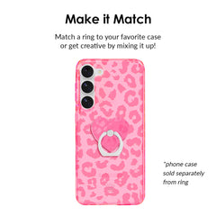 Candy Pink Leopard Phone Ring