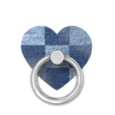 Denim Vibe Checkered Phone Ring