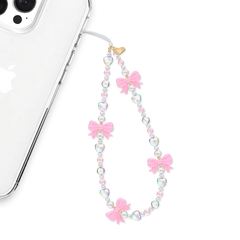Pink Bow Phone Charm