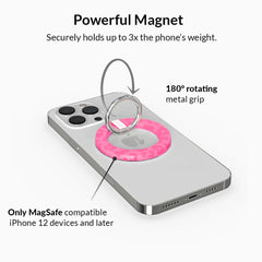 Candy Pink Leopard MagSafe Grip Ring