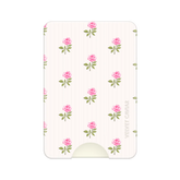 Pink Peony Floral MagSafe Wallet