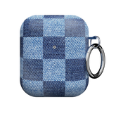 Denim Vibe Checkered AirPod Case