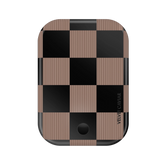 Mocha Vibe Checkered Portable MagSafe Charger Power Pack