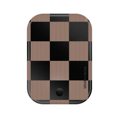 Mocha Vibe Checkered Portable MagSafe Charger Power Pack