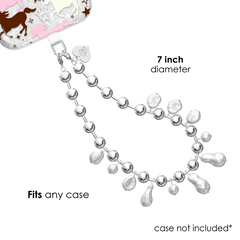 Pearl Drip Chain Phone Charm