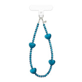 Navy Heart Phone Charm