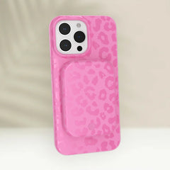 Hot Pink Leopard Portable MagSafe Charger Power Pack