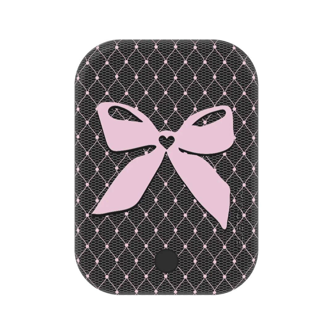Lacy Pink Bows Portable MagSafe Charger Power Pack