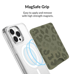 Olive Leopard MagSafe Wallet