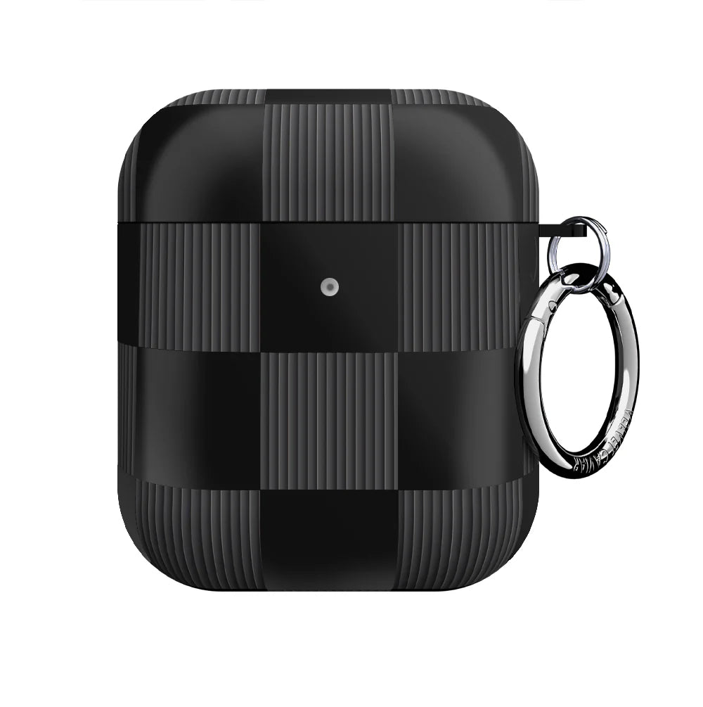 Noir Vibe Checkered AirPod Case
