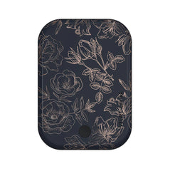 Floral Rose Gold Chrome Portable MagSafe Charger Power Pack