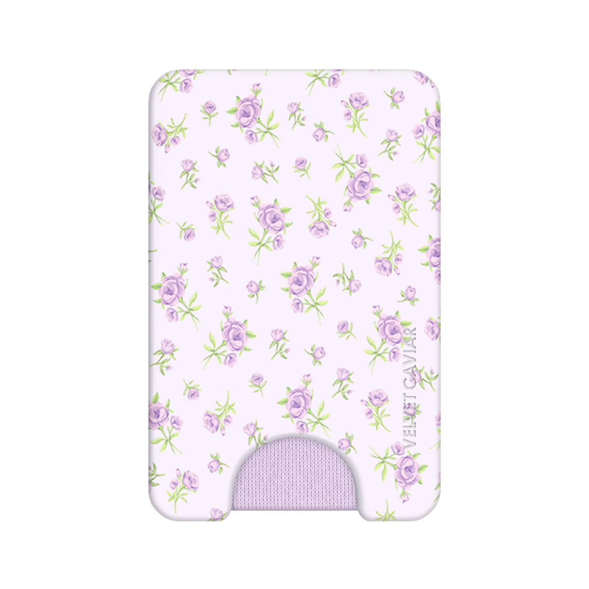 Dainty Lilac Floral MagSafe Wallet