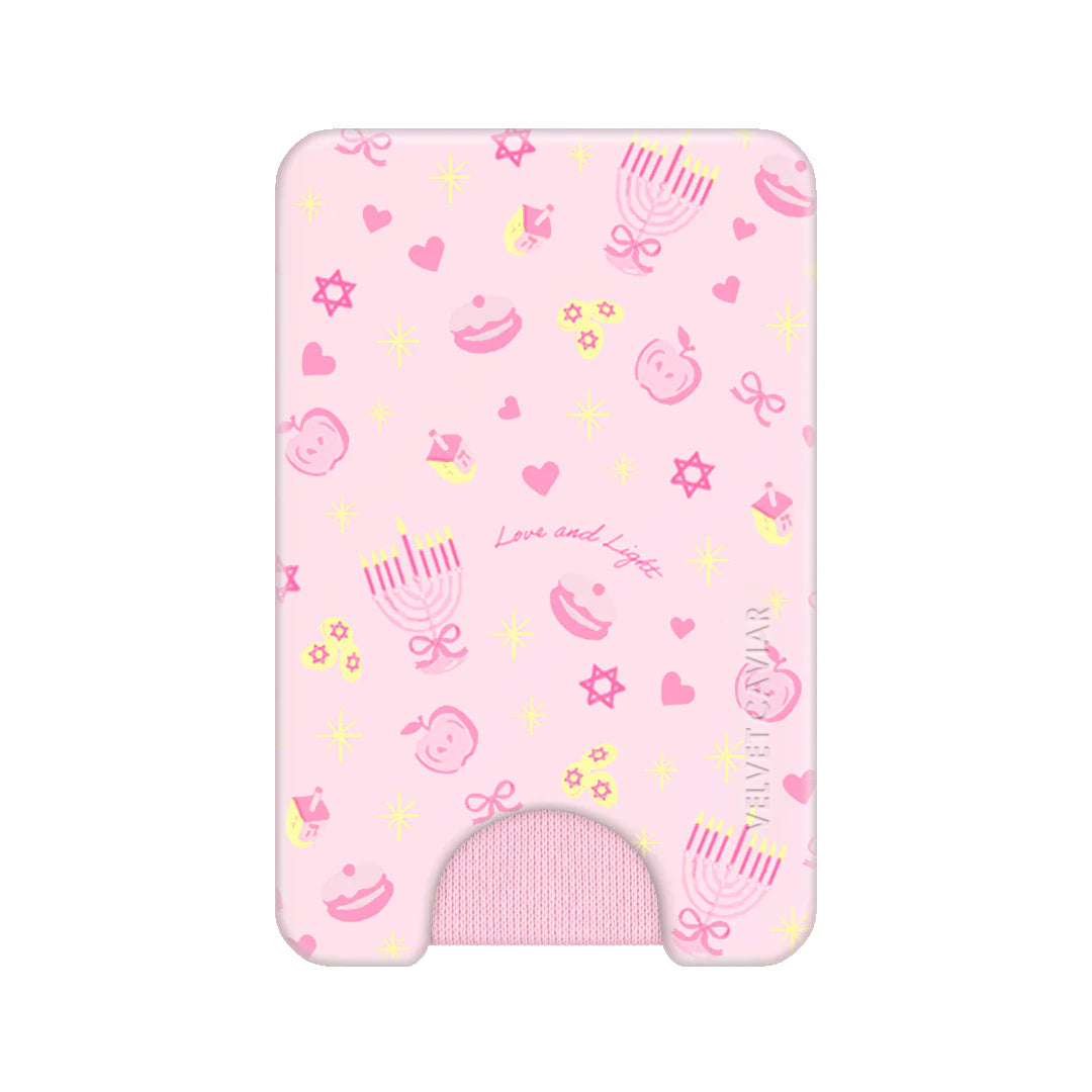 Pink Hanukkah MagSafe Wallet