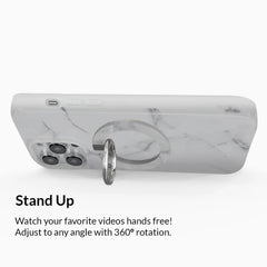 White Marble MagSafe Grip Ring