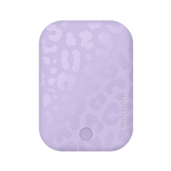 Lilac Leopard Portable MagSafe Charger Power Pack