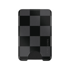 Noir Vibe Checkered Magsafe Wallet