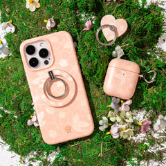 Peach Blossom Floral AirPod Case