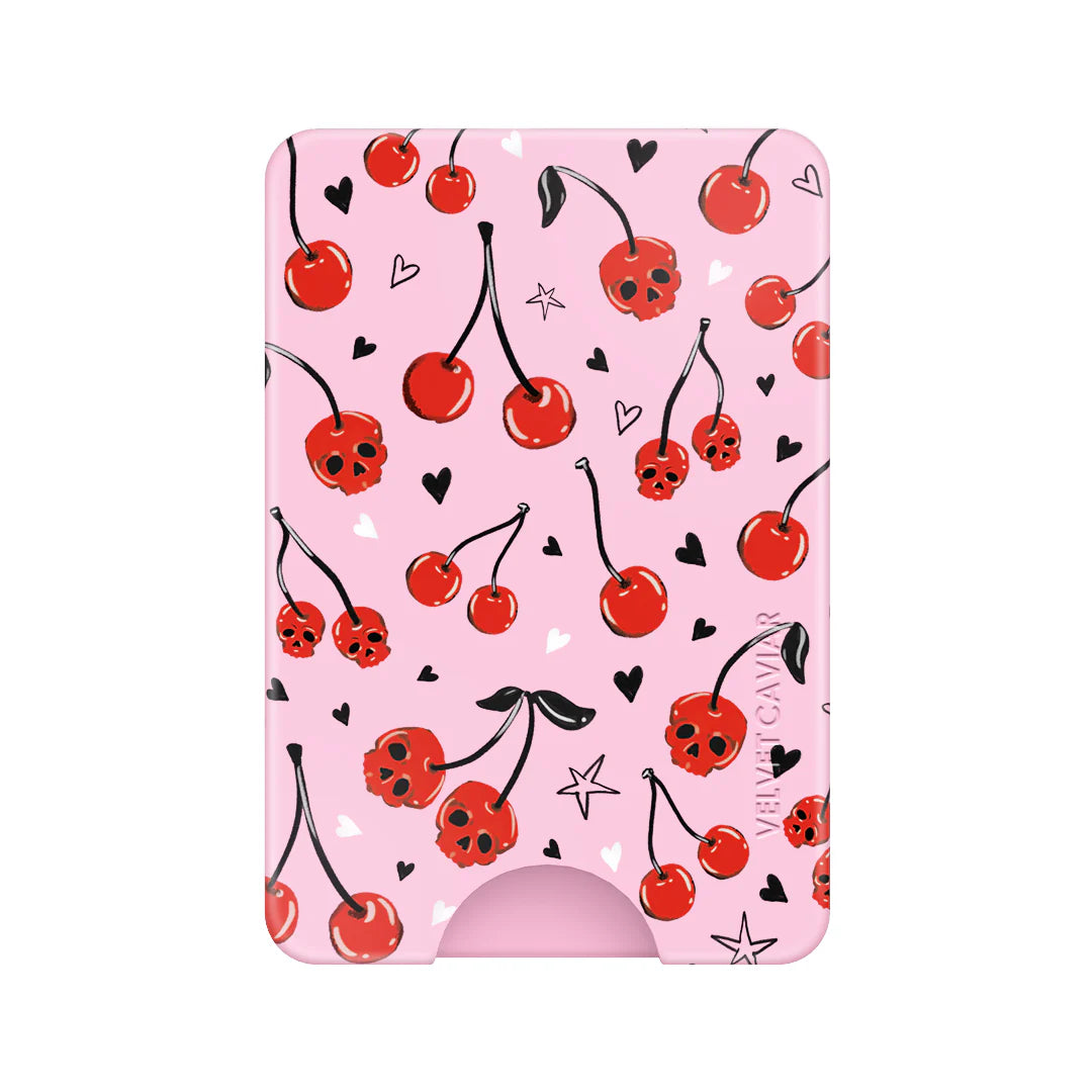 Sour Cherry Skulls MagSafe Wallet