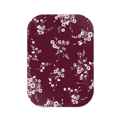 French Burgundy Floral Portable MagSafe Charger Power Pack