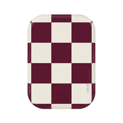 Burgundy Vibe Checker Portable MagSafe Charger Power Pack