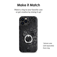 Black Leopard Phone Ring