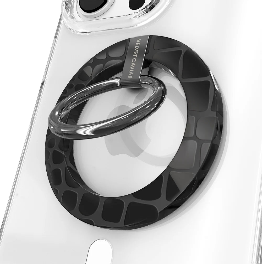 Black Croc MagSafe Grip Ring