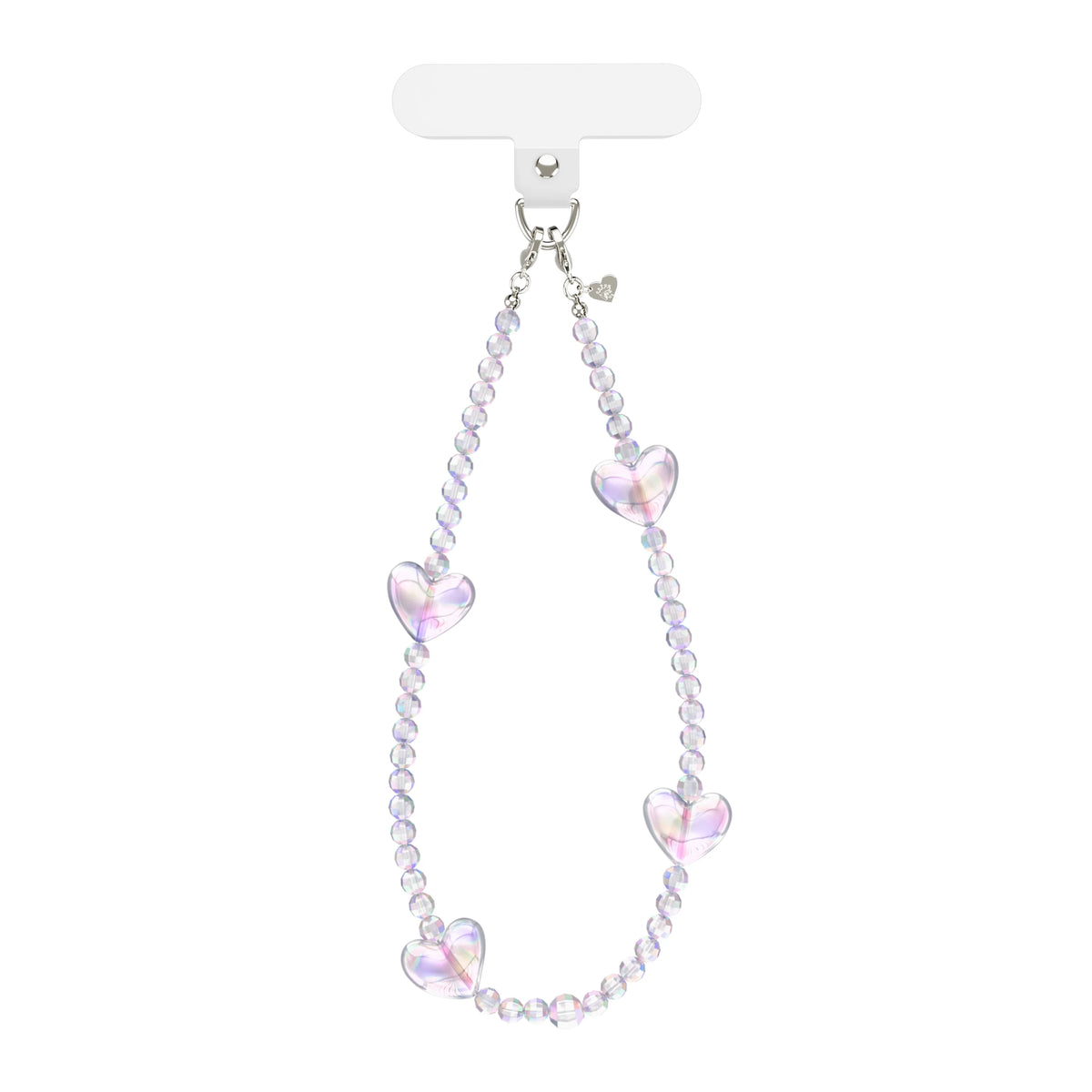 Holo Heart Phone Charm