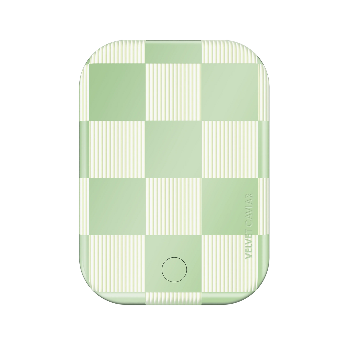 Pistachio Vibe Checkered Portable MagSafe Charger Power Pack