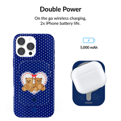 Winter Teddy Portable MagSafe Charger Power Pack