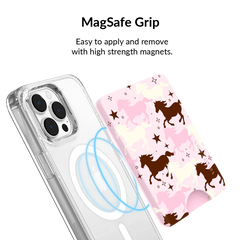 Pink Pony Glitter MagSafe Wallet