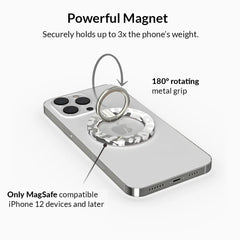 Chrome Leopard MagSafe Grip Ring