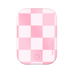Pink Vibe Checkered Portable MagSafe Charger Power Pack